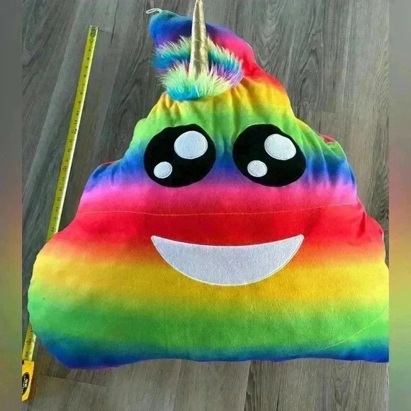 2018 Toy Factory LARGE striped unicorn, Girlhoodcorp, Y2K, Pride, LBGTQ, Cute - Picture 1 of 7